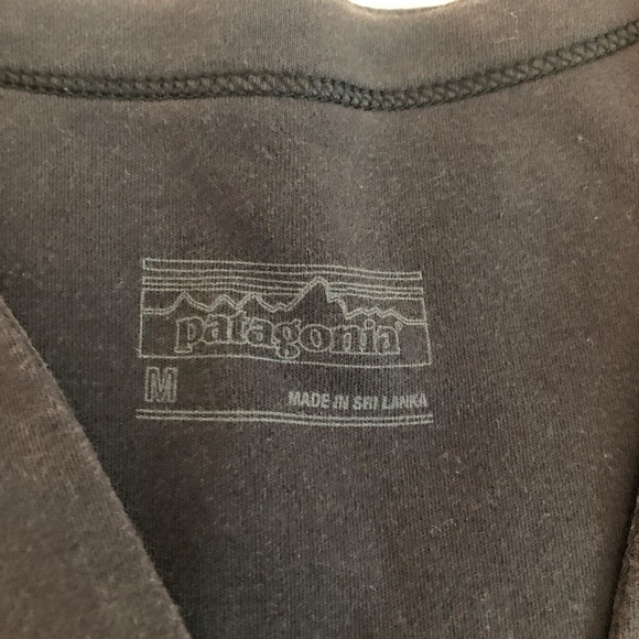 PATAGONIA Midi Dress Women's Size Medium Gray 100% Organic Cotton V-Neck - Picture 7 of 12